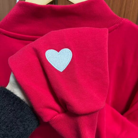 Parke OG Classic Crew Neck School Style | Deep Red with Peony-Colored Letters 🎒 - Picture 4 of 9